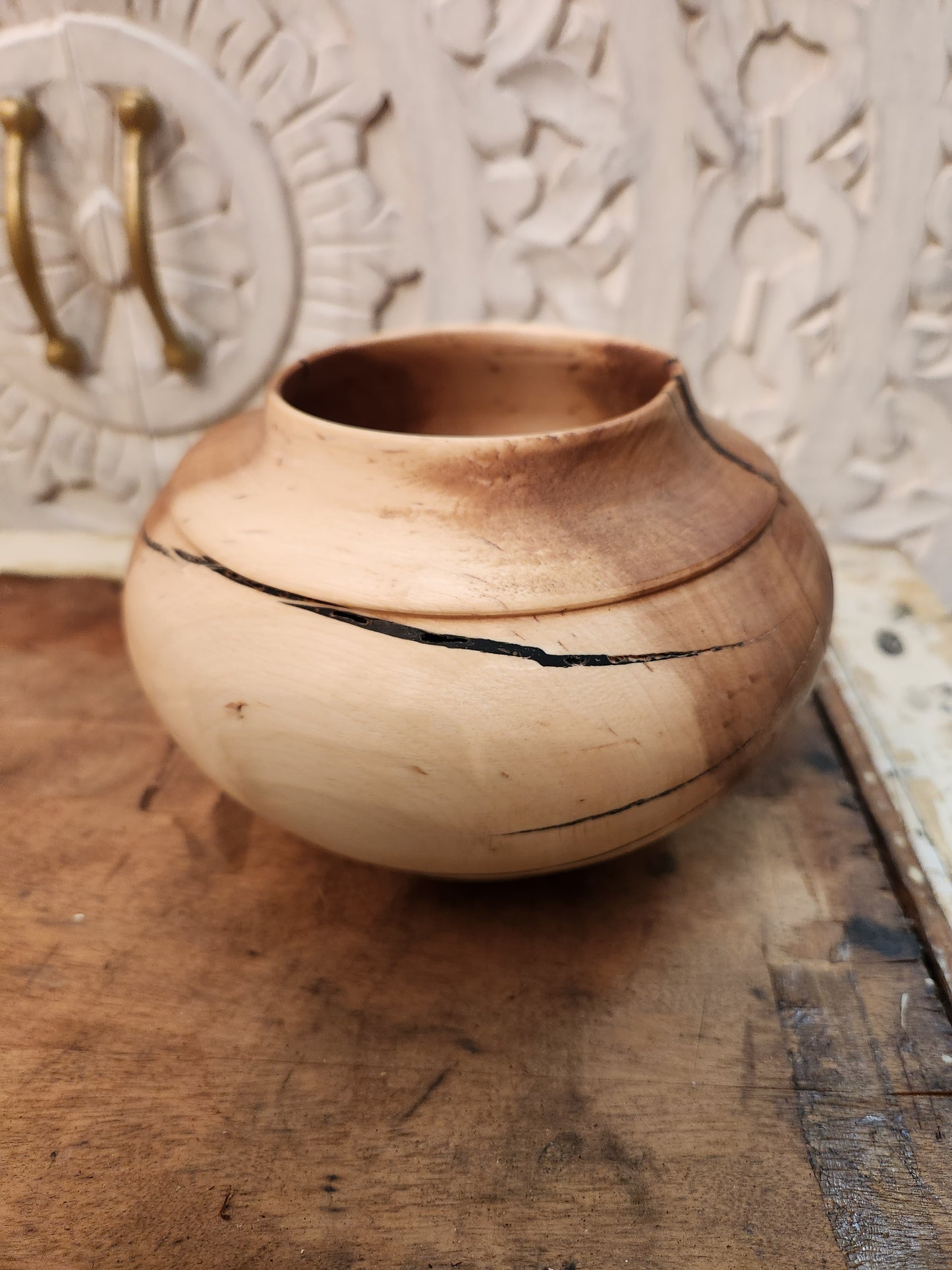 Ironwood vase/hollow form - Decor