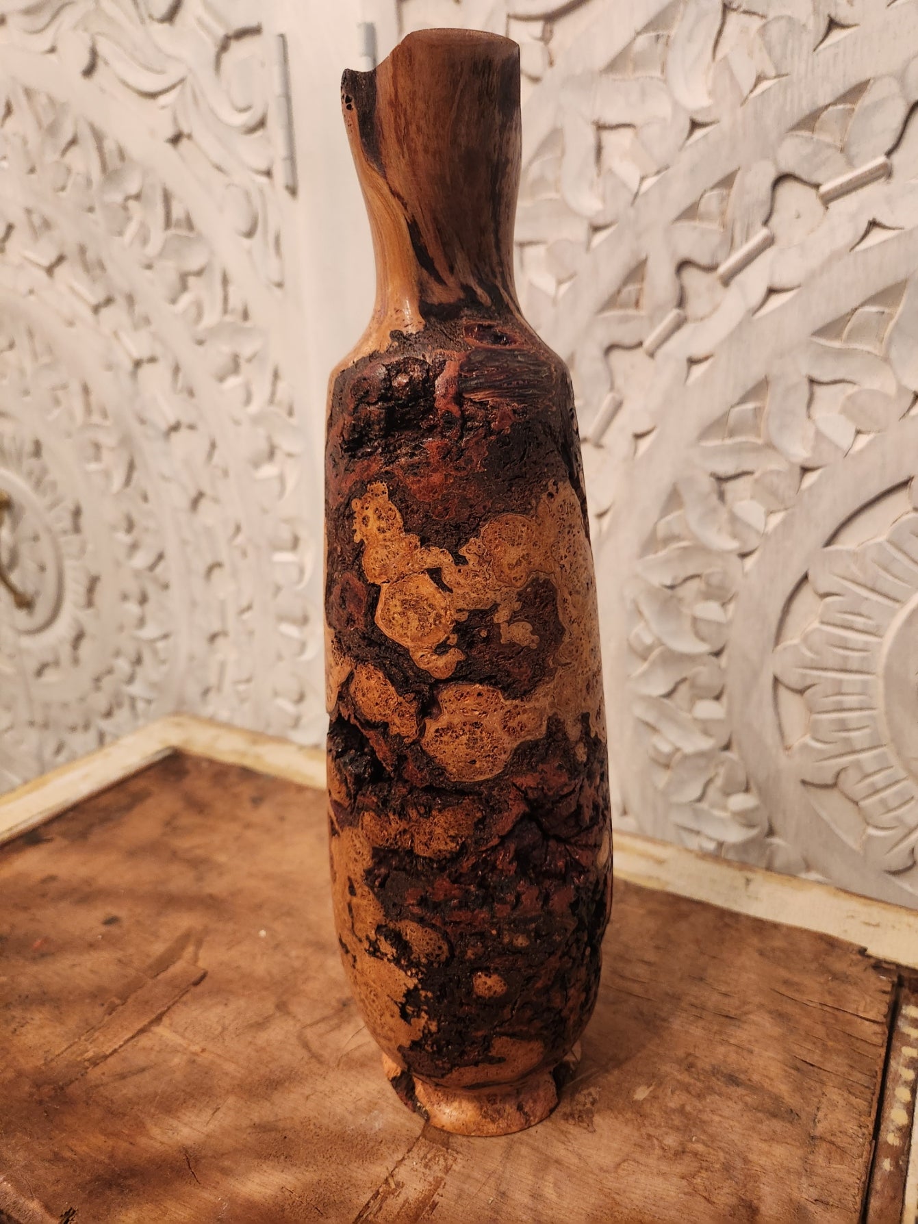 Cherry Burl Vase - Decor