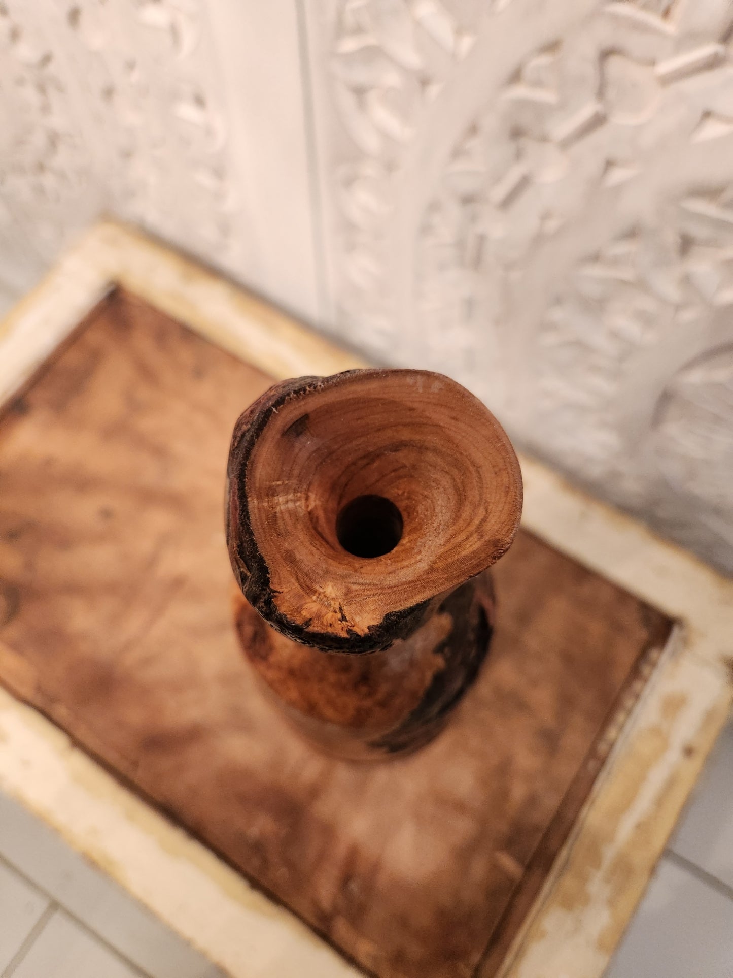 Cherry Burl Vase - Decor