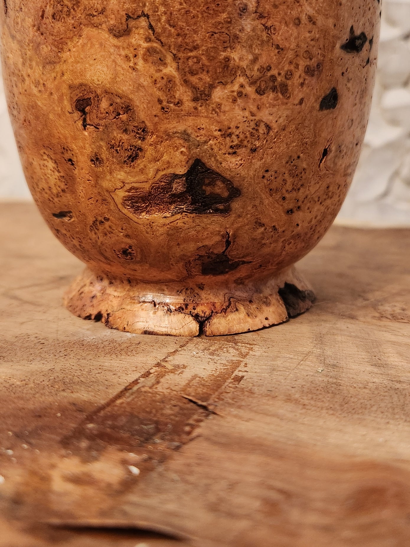 Cherry Burl Vase - Decor